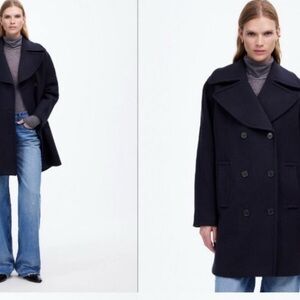 Madewell Classic Black Peacoat Brand New